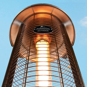 tall elegant flames of the paragon outdoor heaters