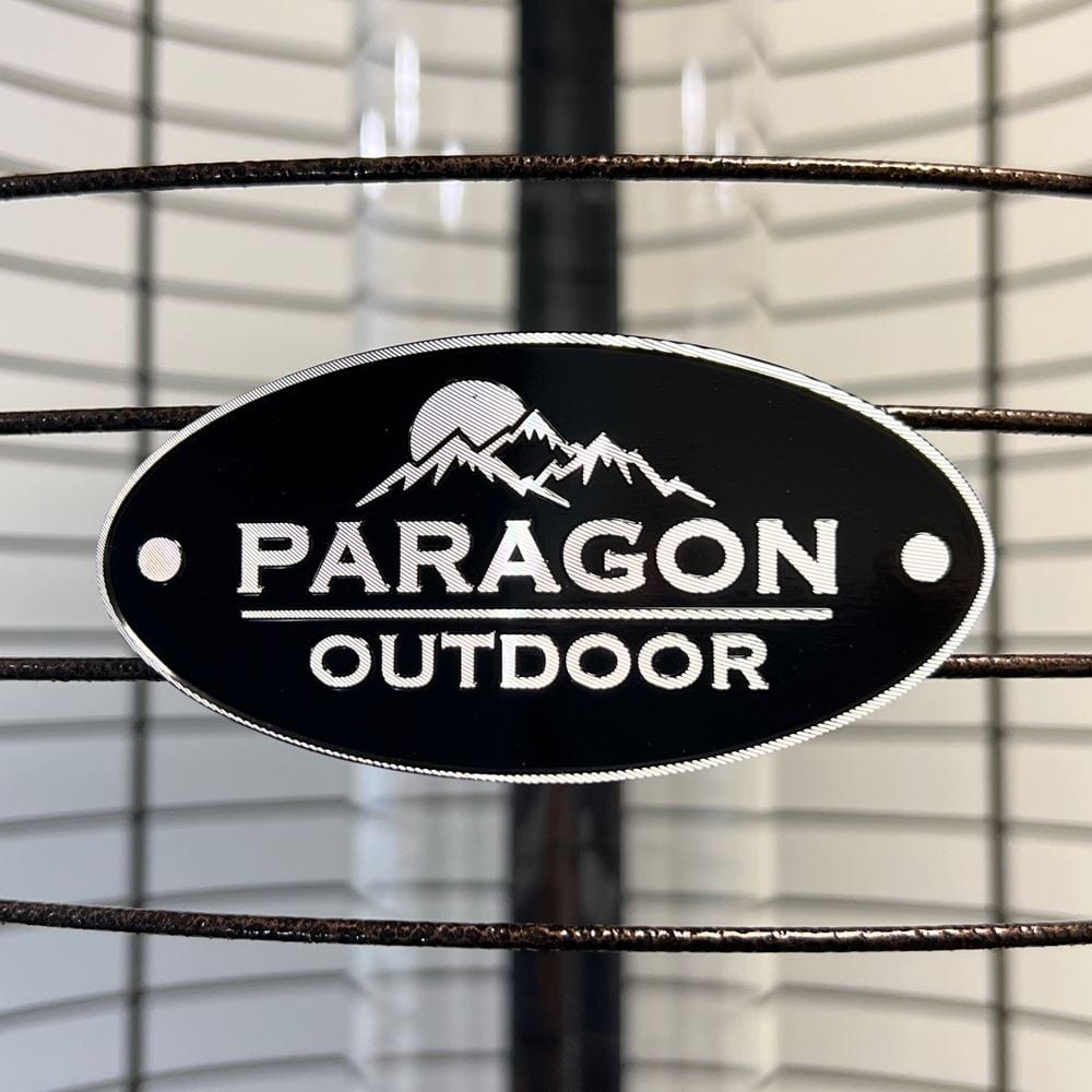 paragon outdoor logo - angle view