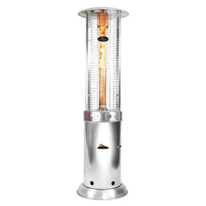 paragon outdoor vulcan propane patio heater in stainless steel