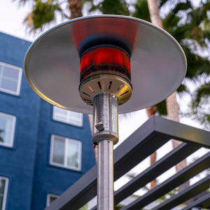 patio comfort npc05ss stainless steel gas patio heater at a condo