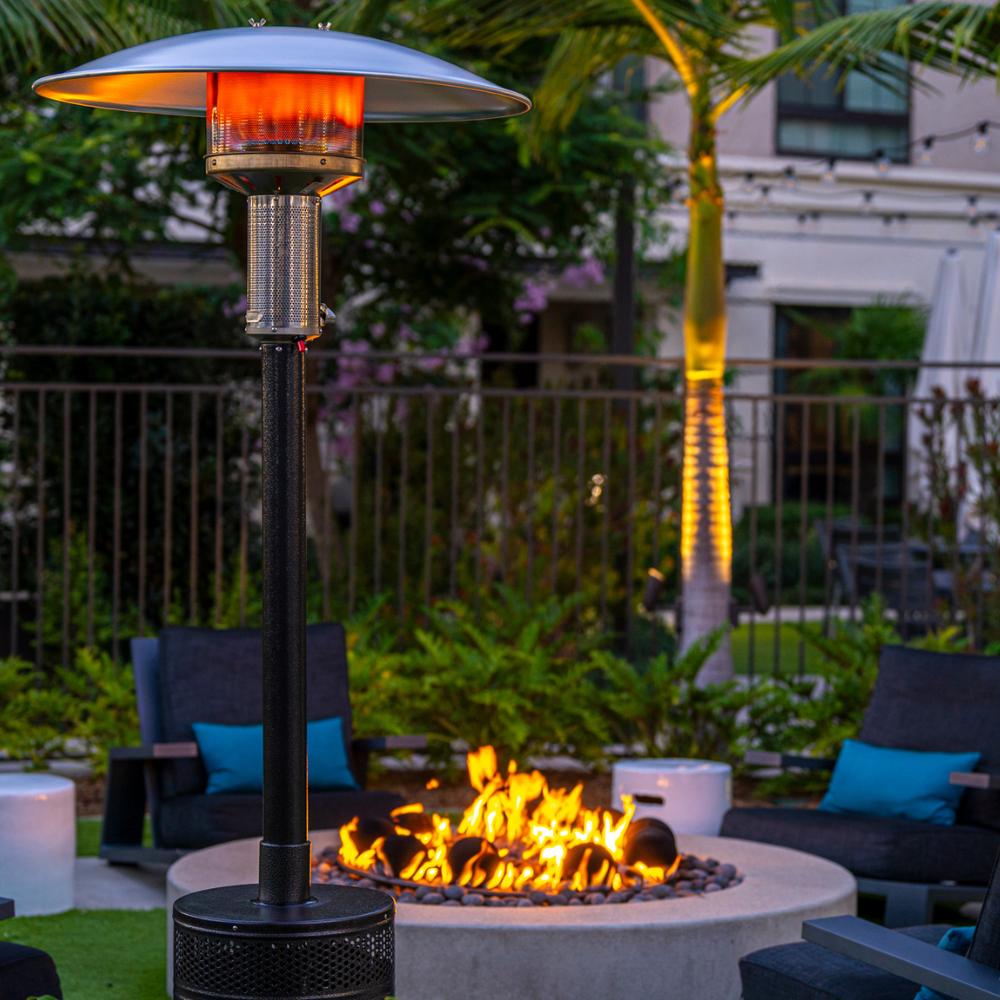 Fire Pit Tall Outdoor Heater Natural Gas Gas Fired Patio Heaters