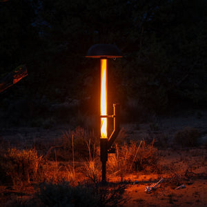 patiofyre metro jetlamp pellet patio heater in a desert