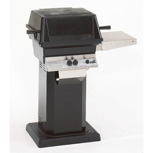 Angled View of PGS A30 Gas Grill with Black Pedestal and Base