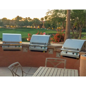 Performance Grilling Systems Legacy Newport S27T Gas Grill in a golf course