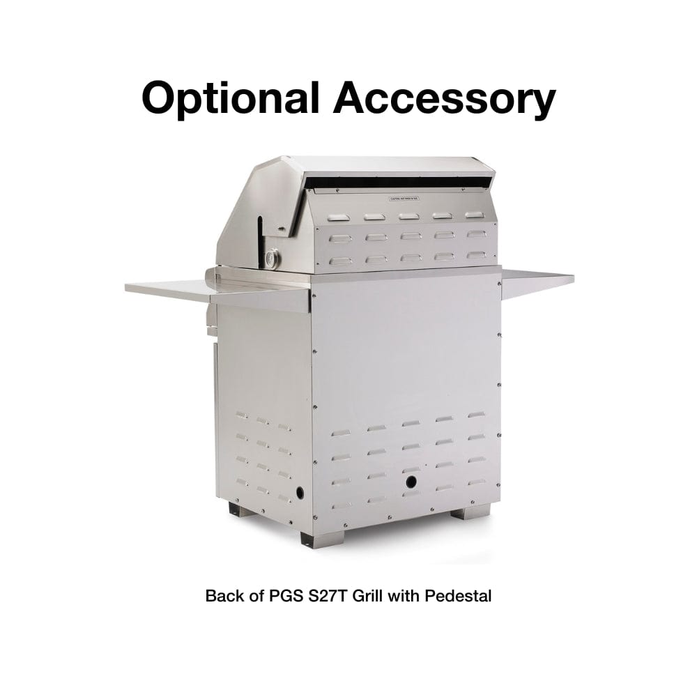 Back of Performance Grilling Systems Legacy S27T 30-Inch Built-In Gas Grill with Pedestal