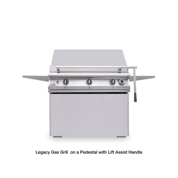 Legacy Gas Grill on a Pedestal with Lift Assist Handle