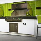 Performance Grilling Systems pacifica S36T Gas Grill installed on a black countertop