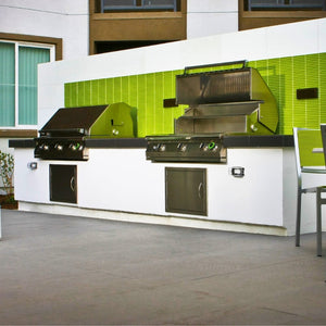 Performance Grilling Systems pacifica S36T Gas Grill in an apartment complex