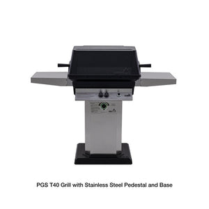 Performance Grilling Systems T40 Gas Grill with Stainless Steel Pedestal and Base