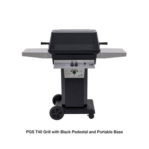 Performance Grilling Systems T40 Gas Grill with Black Pedestal and Portable Base