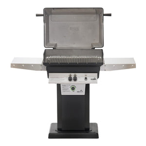 Performance Grilling Systems T40 Gas Grill with Black Pedestal and Base, Hood Open