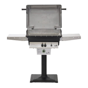 Performance Grilling Systems T40 Gas Grill with Permanent Post and Base Hood Open