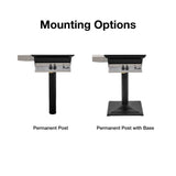 post mounting options for performance grilling systems a series grill - angle view