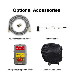 optional accessories for professional grilling systems a series gas grills