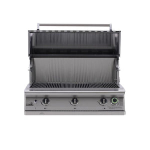 PGS Legacy Pacifica S36T 39-Inch Built-In Gas Grill with Timer With Hood Open
