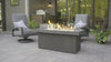The Outdoor GreatRoom Company Grey Key Largo Gas Fire Pit Table