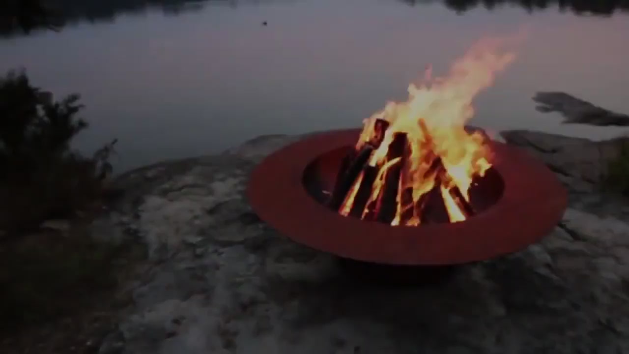 Fire Pit Art Magnum Handcrafted Carbon Steel Fire Pit