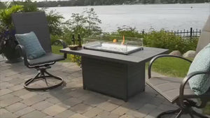 The Outdoor GreatRoom Company Brooks Rectangular Fire Pit