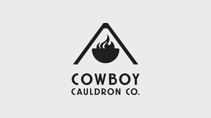 Cowboy Cauldron Cooking Carolina Pork in The Chuckwagon Pot