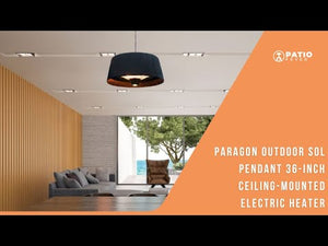 Paragon Outdoor Sol Infrared Pendant Heat Lamp Patio Heater Video