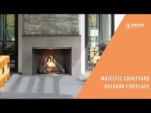 Majestic Courtyard Ventless Outdoor Gas Fireplace Video