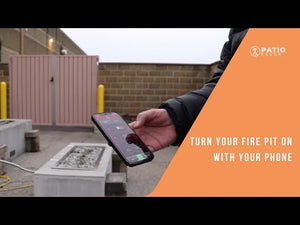 turn on your gas fire pit with your phone