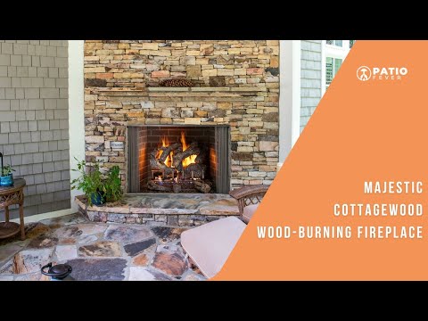 Majestic Cottagewood 36-Inch Outdoor Wood-Burning Fireplace
