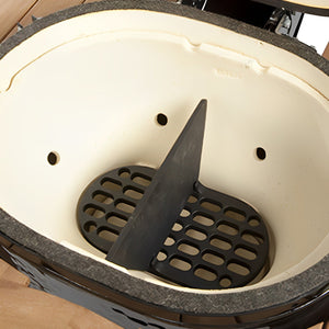 Primo Cast Iron Firebox Divider in Oval LG 300/XL 400 Kamado Grill