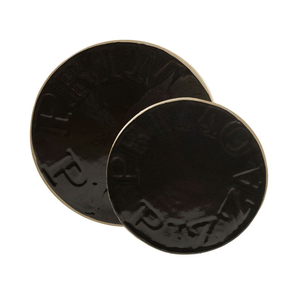 Primo Ceramic Baking Stone for Oval LG 300/XL 400 Kamado Grill (13 &amp; 16 Inch, Glazed)