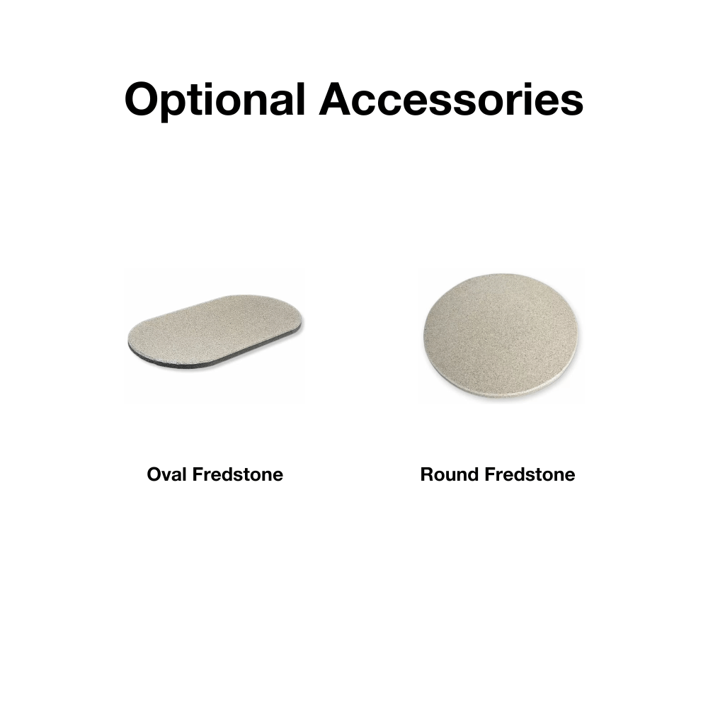 Primo Oval Ceramic Kamado Grill Optional Fedstone for Pizza Oven
