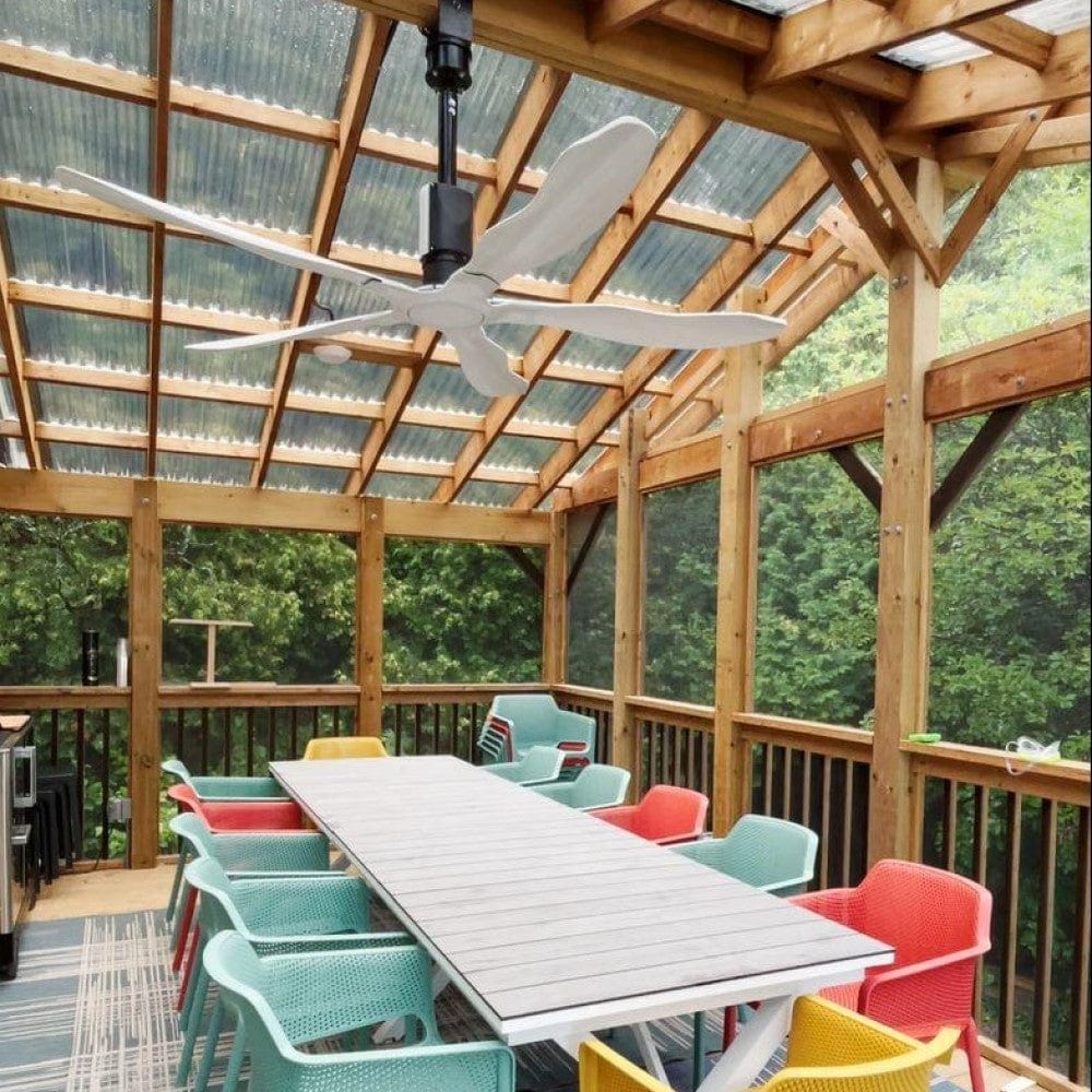 Schwank MonsterFans Style Series Hospitality HVLS Industrial Fan with Controls