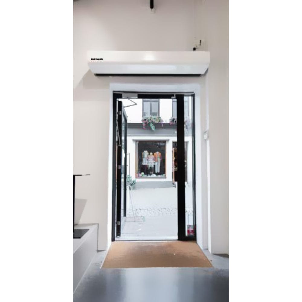 Schwank Select10 Wall-Mounted Air Curtain above an entrance