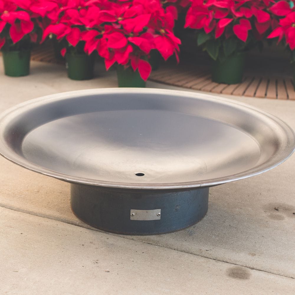 seasons fire pits flare steel fire pit&#39;s sleek and clean bowl