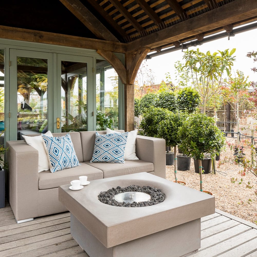 Solus Elevated Halo 36-Inch Square Gas Fire Pit