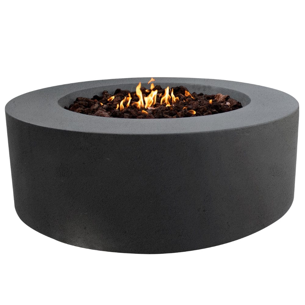 stonelum coliseo 1 round graphite gas fire pit