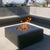 stonelum praga 1 square graphite gas fire pit