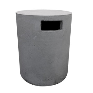 round grey tank cover
