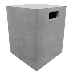 square grey tank cover