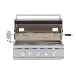 Summerset Rotisserie Kit for 32-Inch Sizzler/Sizzler Pro Series Grills installed in Sizzler/Sizzler PRO grill