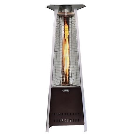 SUNHEAT 72" Tall Triangle Golden Hammered Decorative Propane Patio Heater