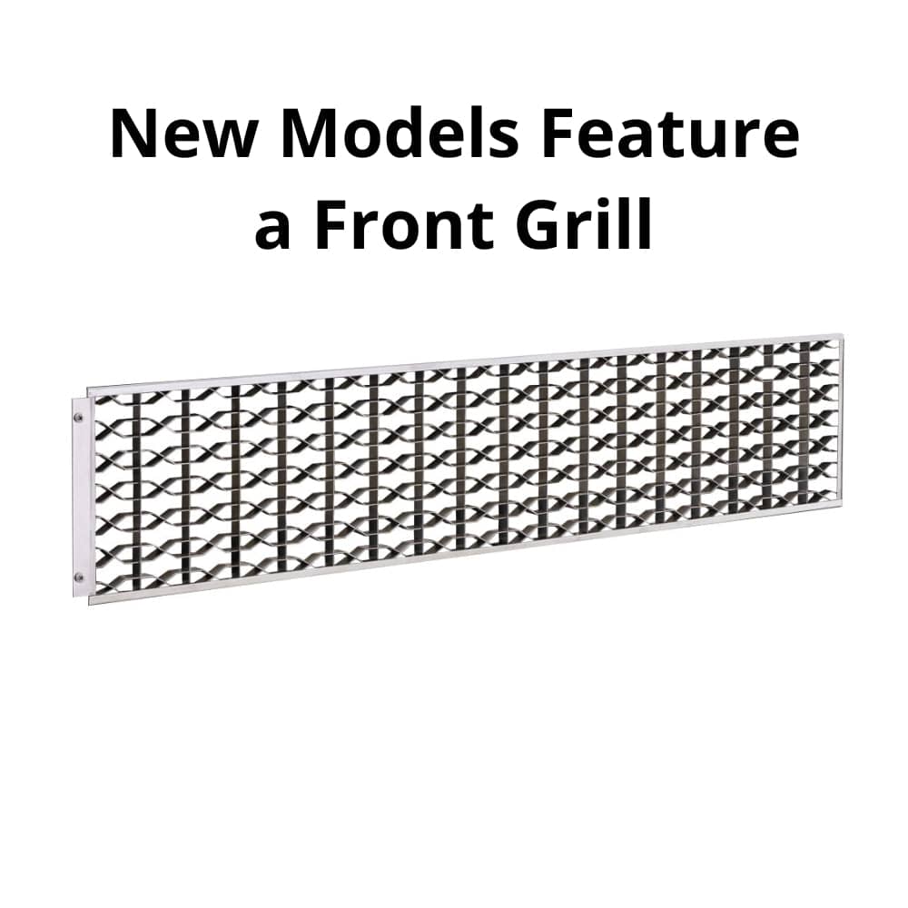 new models feature a front grill - alternate view