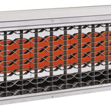 close up on front grill - angle view