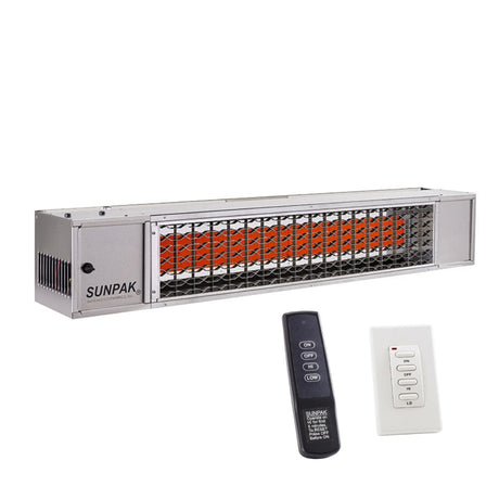 Sunpak S34 TSR Two Stage Stainless Steel Infrared Gas Heater with Remote