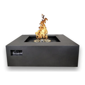 warming trends charcoal square fire pit