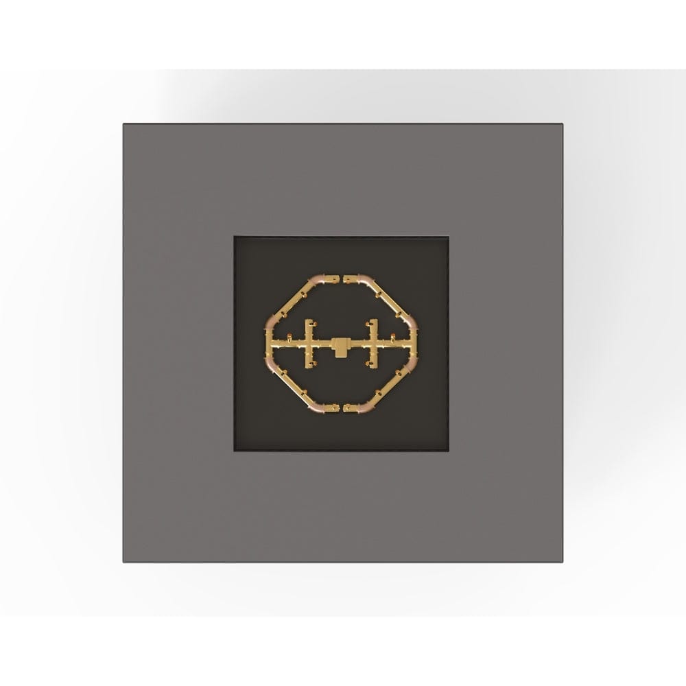 Warming Trends AON S48 Square Fire Table in Charcoal, top view