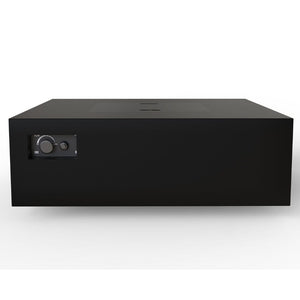 Warming Trends AON S48 Square Fire Table in Black, side view