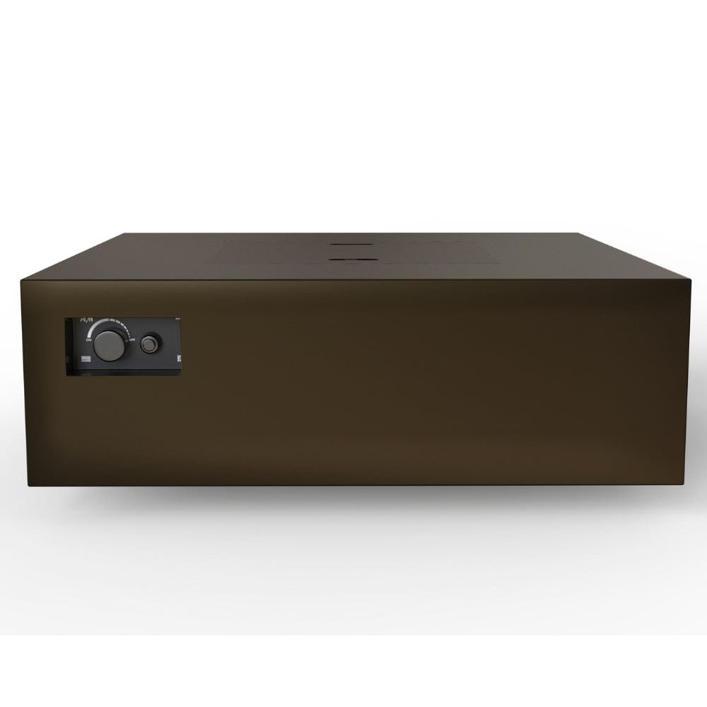 Warming Trends AON S48 Square Fire Table in Bronze, side view