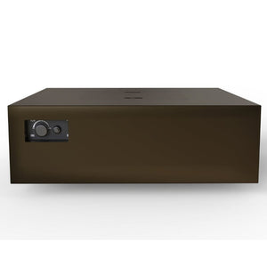 Warming Trends AON S48 Square Fire Table in Bronze, side view