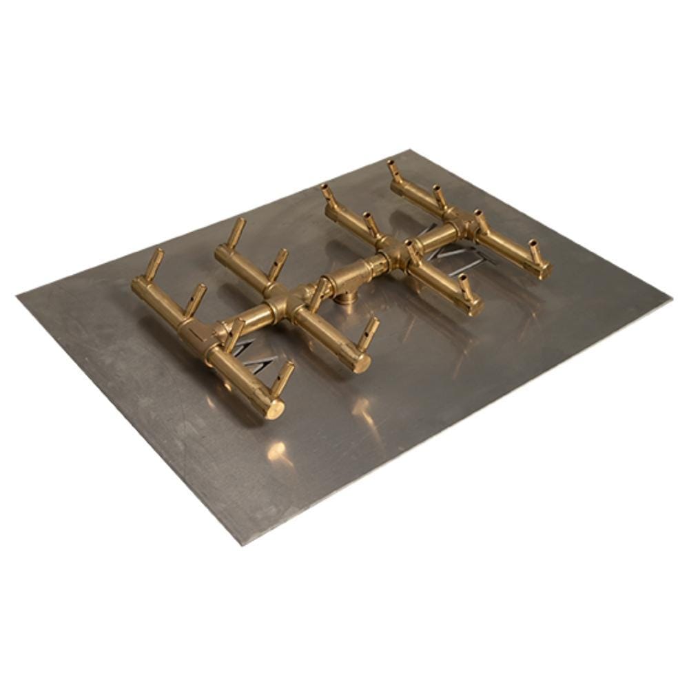 Warming Trends CFBDT160 Double Tree-Style CROSSFIRE 16-Inch Brass Gas Burner