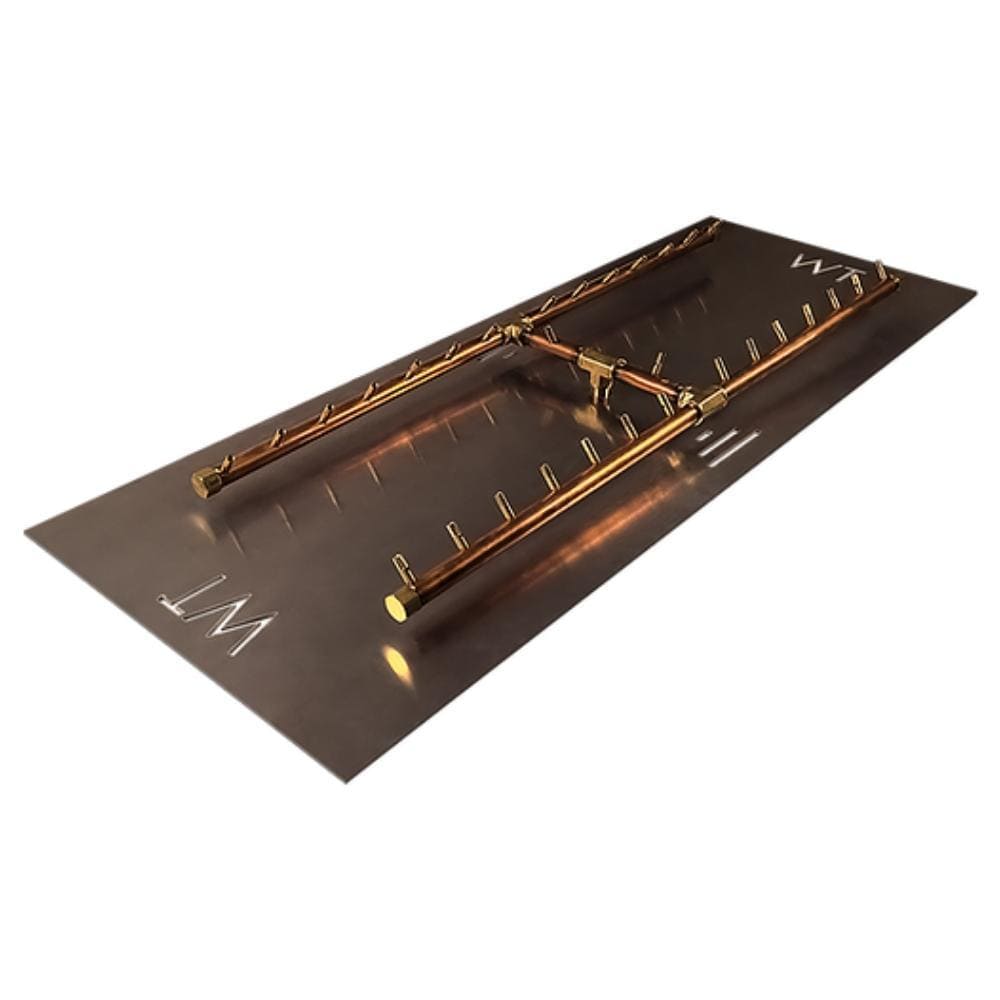 Warming Trends CFBH300 H-Style CROSSFIRE 42&quot; Brass Gas Burner with Plate